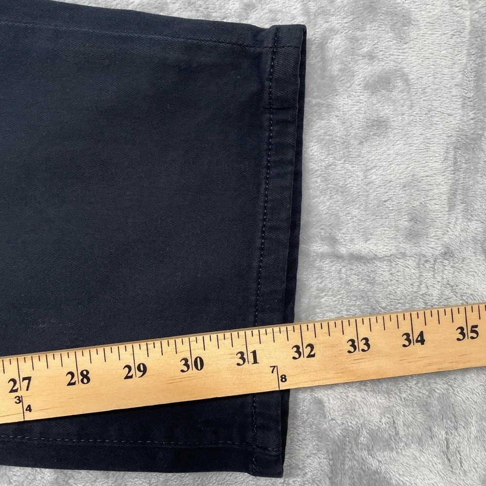 DL1961 Avery Relaxed Straight Pants Mens 35x32 Navy Blue Twill Stretch